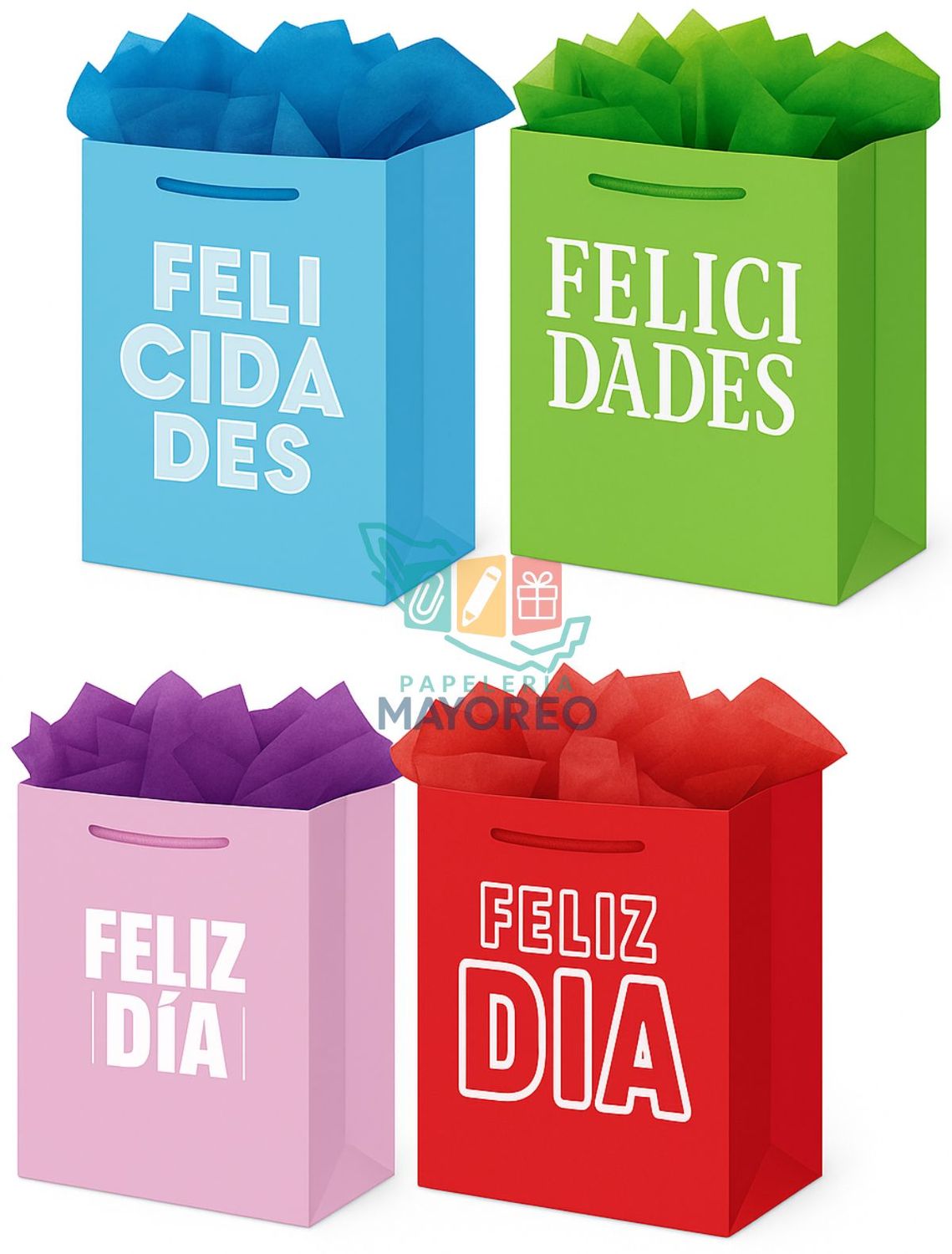 Bolsas de regalo C/12 CHICA Pad Color