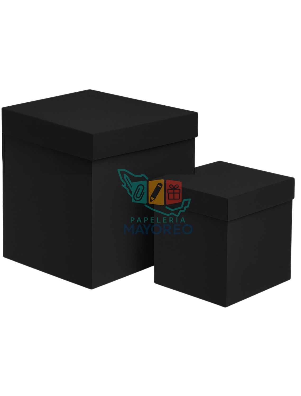 Cajas 15cm c/4 Pad Color Gruesa Negro