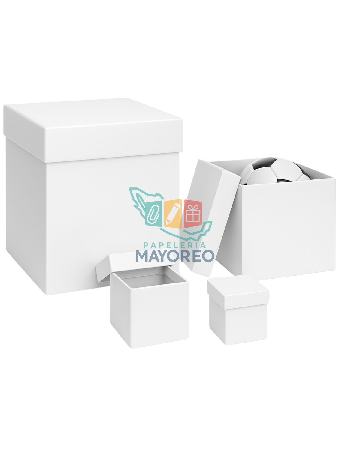 Cajas 10cm c/12 Pad carton caple blanca