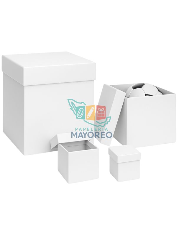 Cajas 10cm c/12 Pad carton caple blanca
