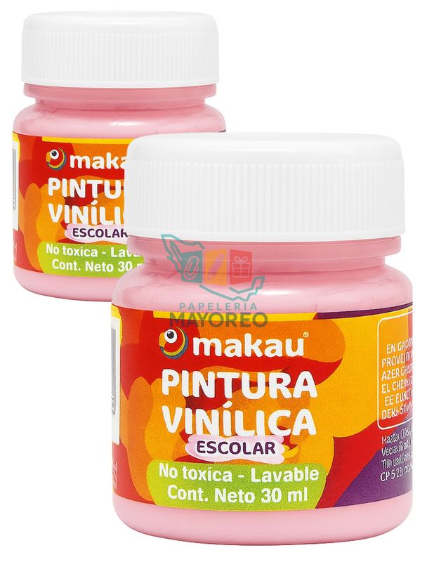 Pintura c/6pzas de 30ml rosa
