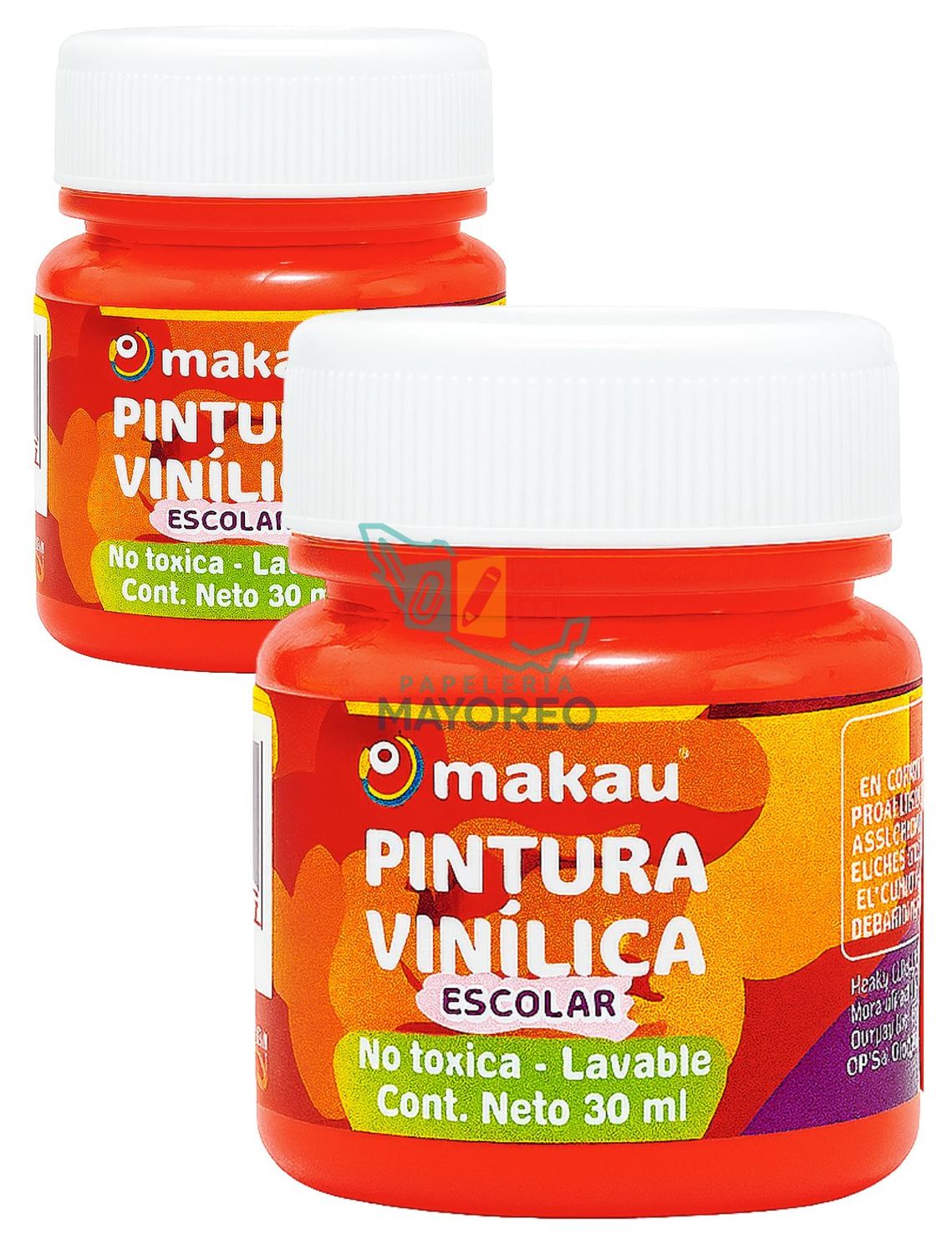 Pintura c/6pzas de 30ml rojo
