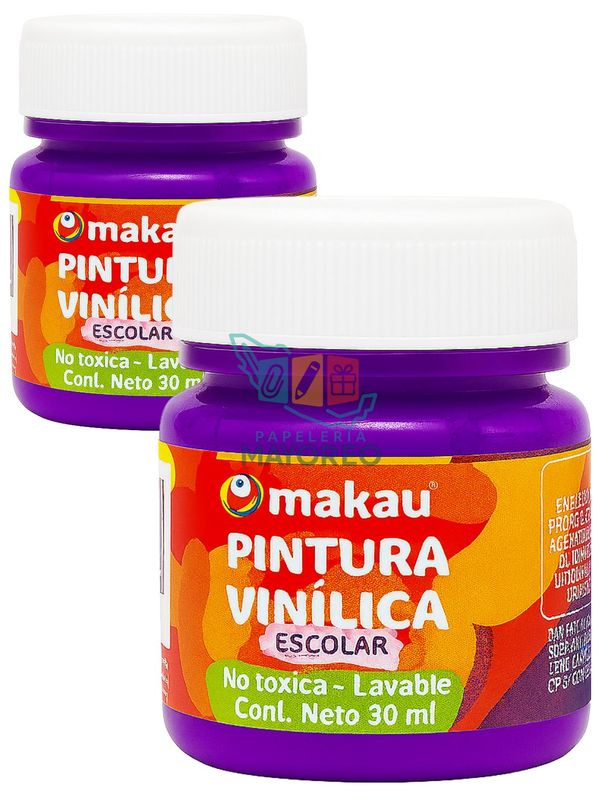Pintura c/6pzas de 30ml morado