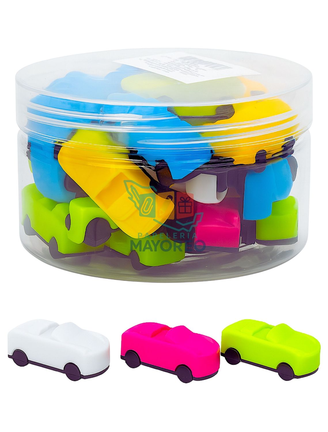 Sacapuntas C/24 forma de coche en colores