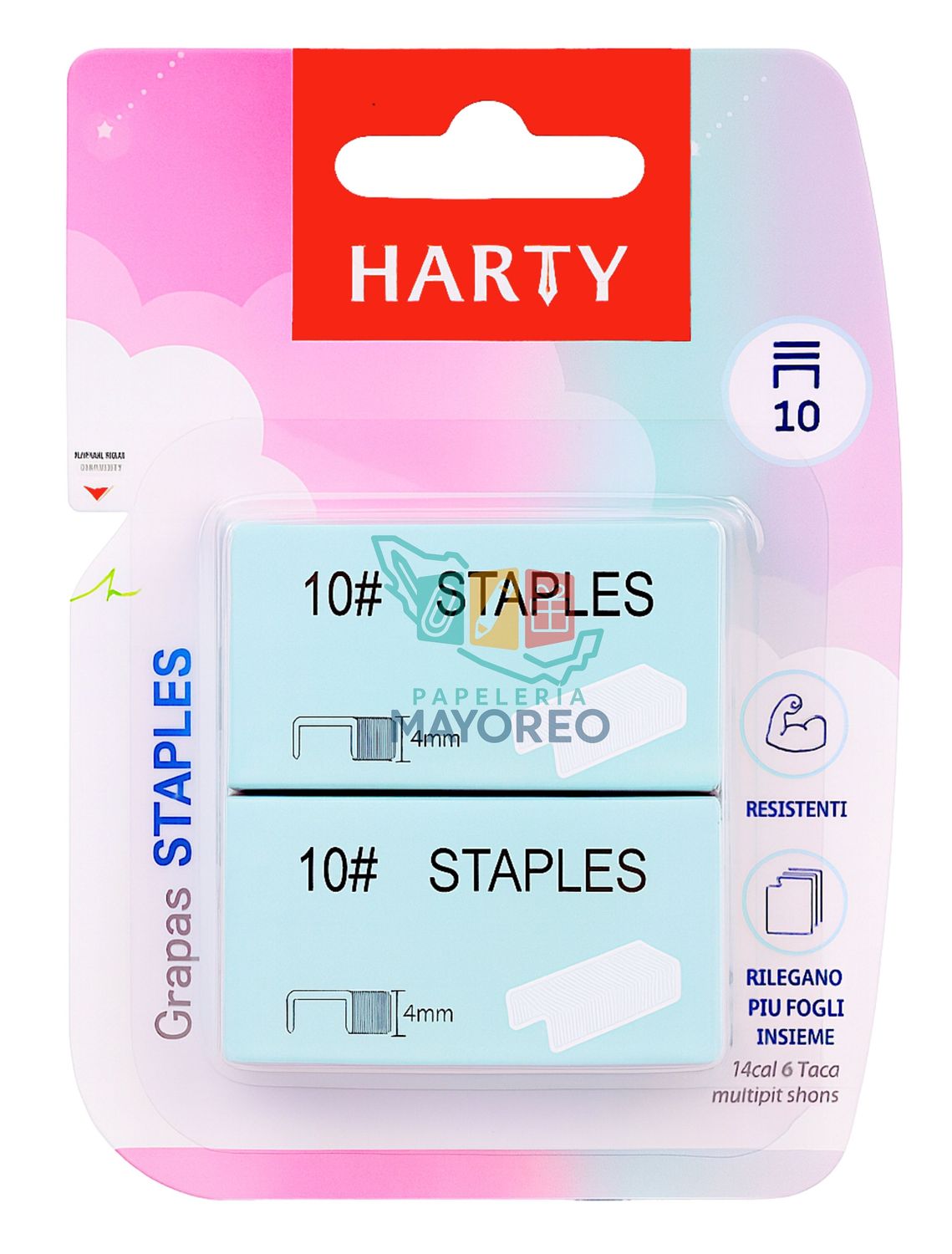 Grapas HARTY #10 – Caja con 2 paquetes