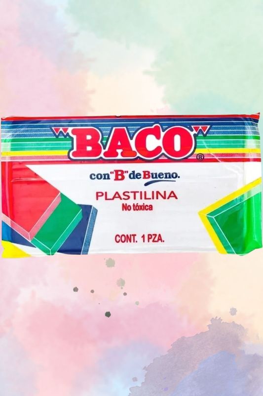 plastilina Baco en barra blanco