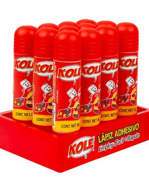 pegamento en barra 8gr c/12 kole