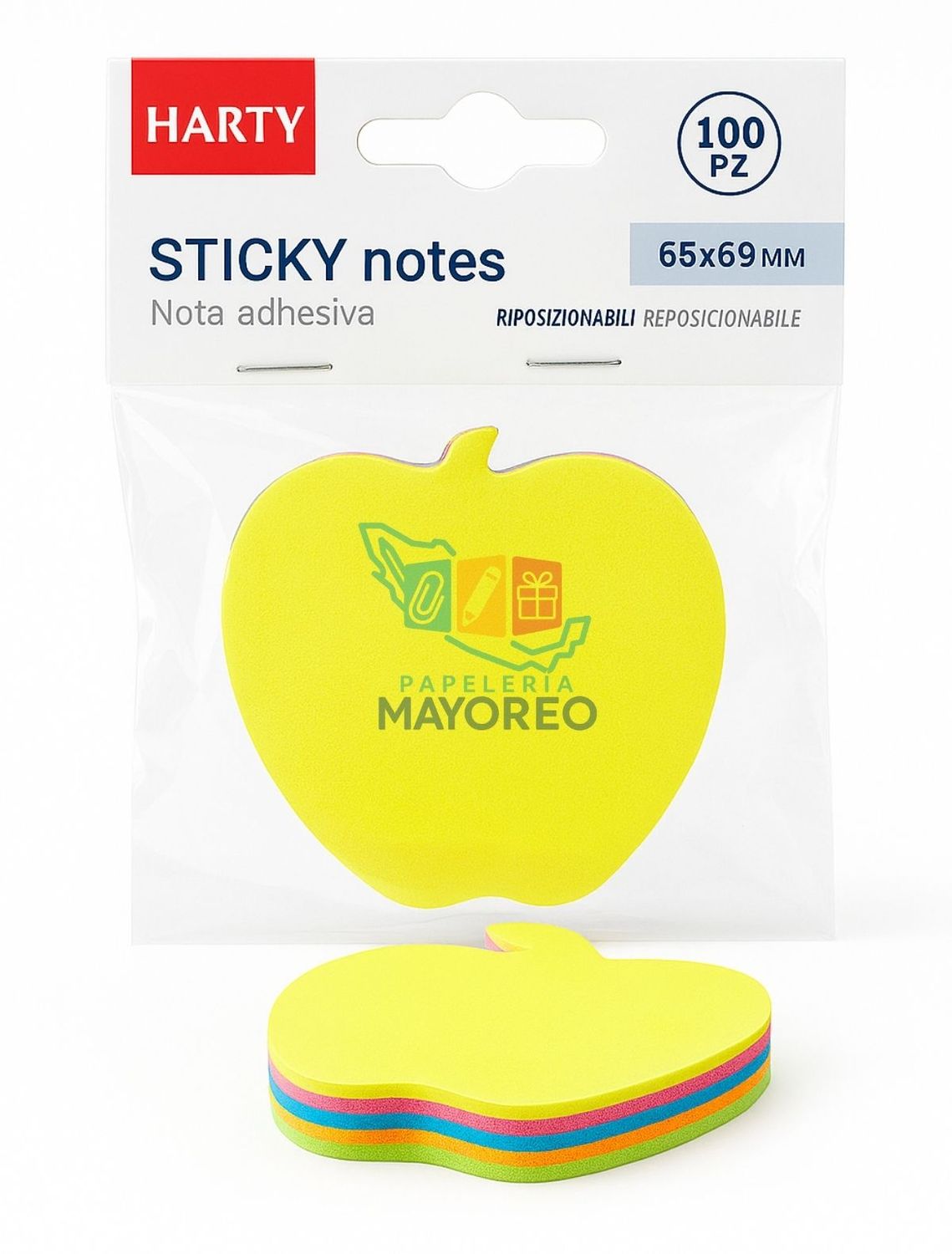 Notas Adhesivas HARTY 70x70 Manzana