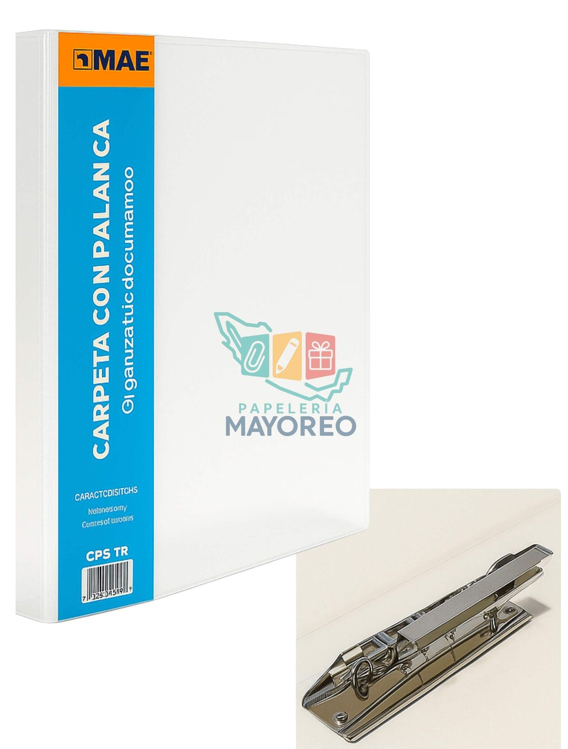 Carpeta de palanca Traslucido MAE de plástico
