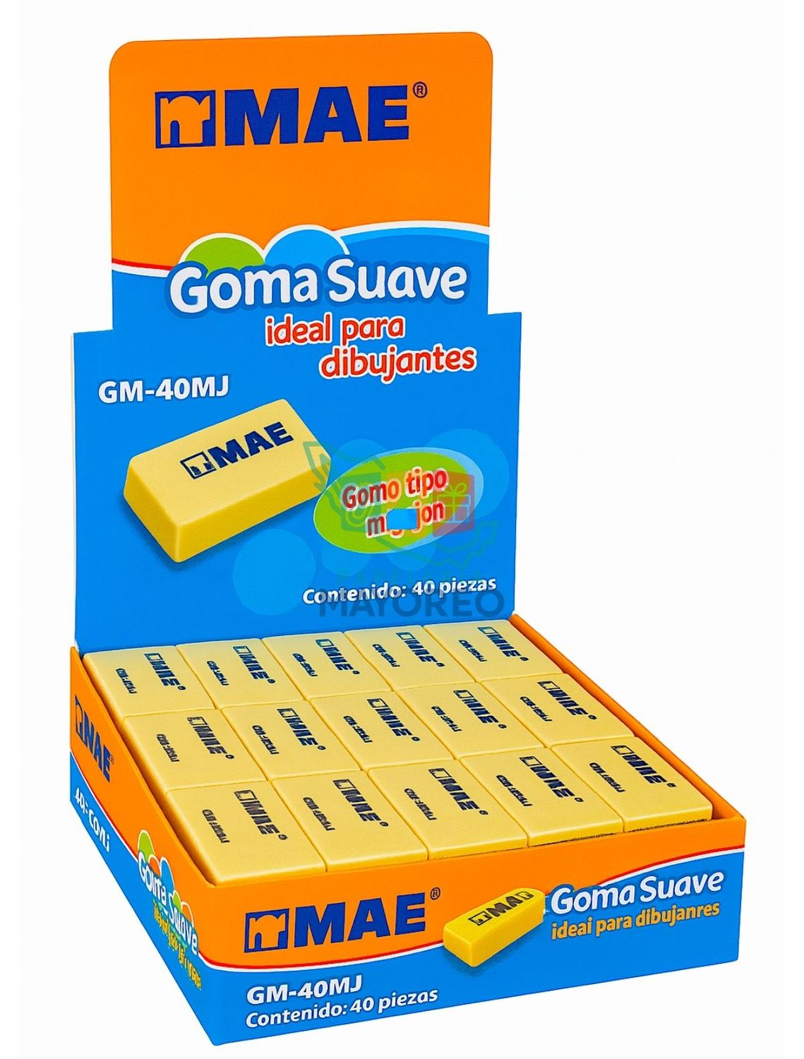 Goma de migajon MAE Caja con 40 pzas