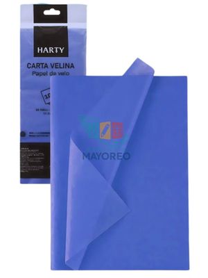Papel china azul rey c/10 HARTY
