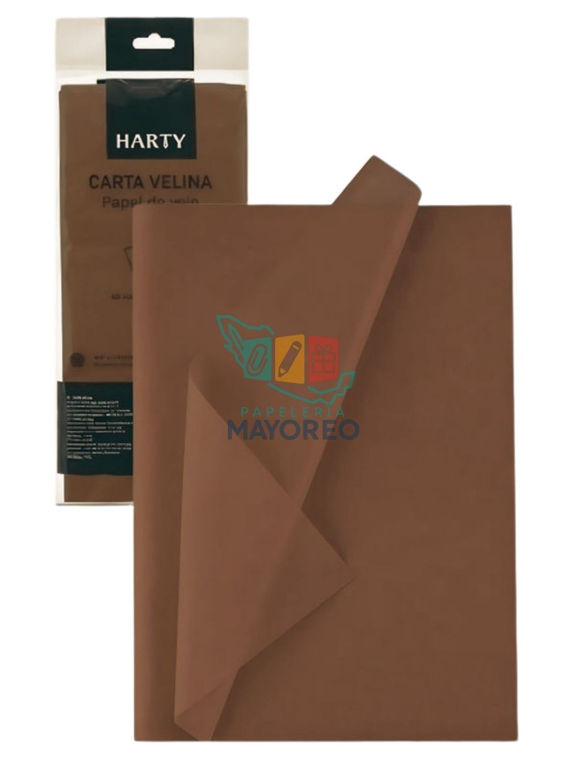 Papel china Café c/10 HARTY