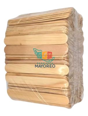 Abatelenguas de madera bolsa 500gr 180 pzas aprox.