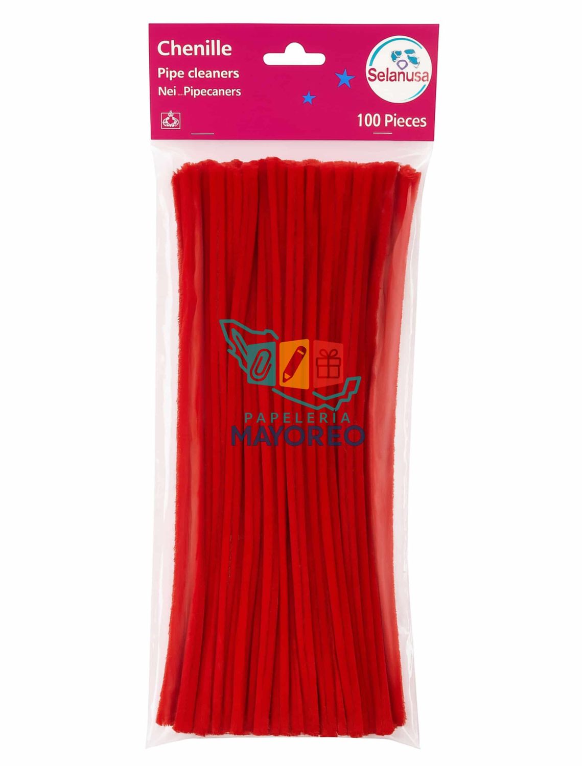 limpiapipas c/100 rojo