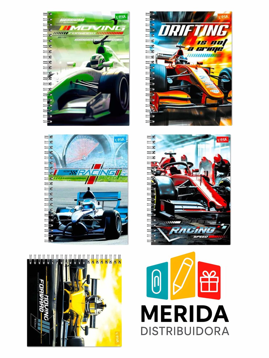 Cuaderno gladiador 100h raya carreras 545110