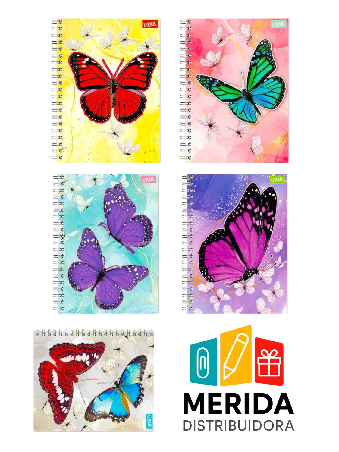 Cuaderno gladiador 100H raya mariposa 545206