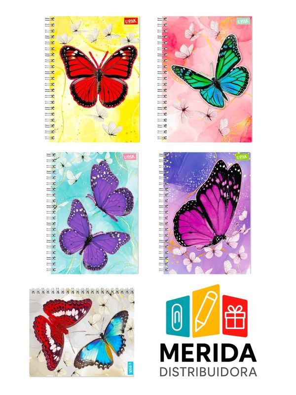 Cuaderno gladiador 100h C-7 mariposa 535206