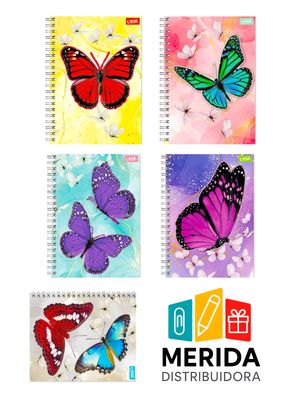 Cuaderno gladiador 100h C-7 mariposa 535206 Cuaderno gladiador 100h C-7 mariposa 535206
