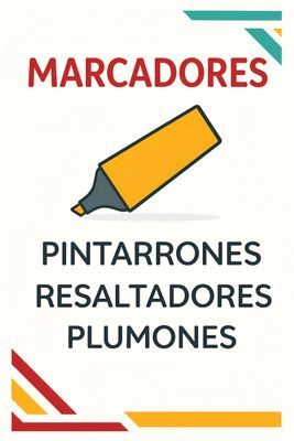 | Marcadores - Plumones |