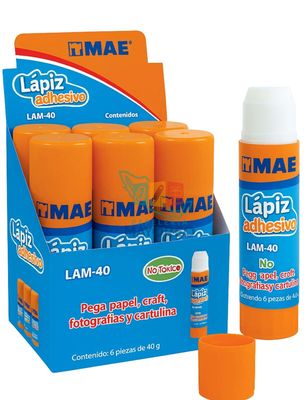 Lápiz Adhesivo C/6 MAE 40GR