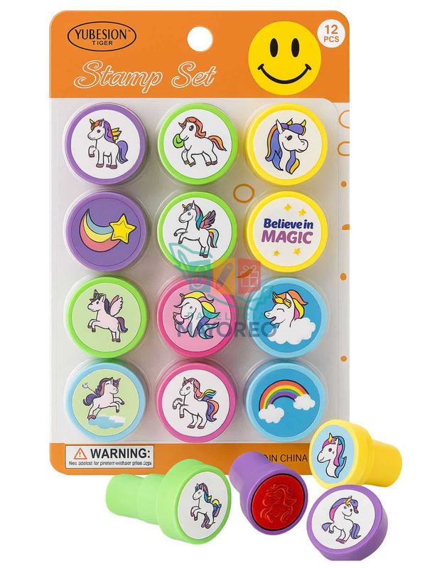 Sellos Infantiles c/12 pzas importado