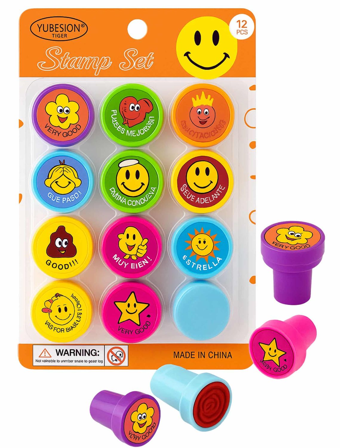 Sellos Infantiles c/12 pzas importado