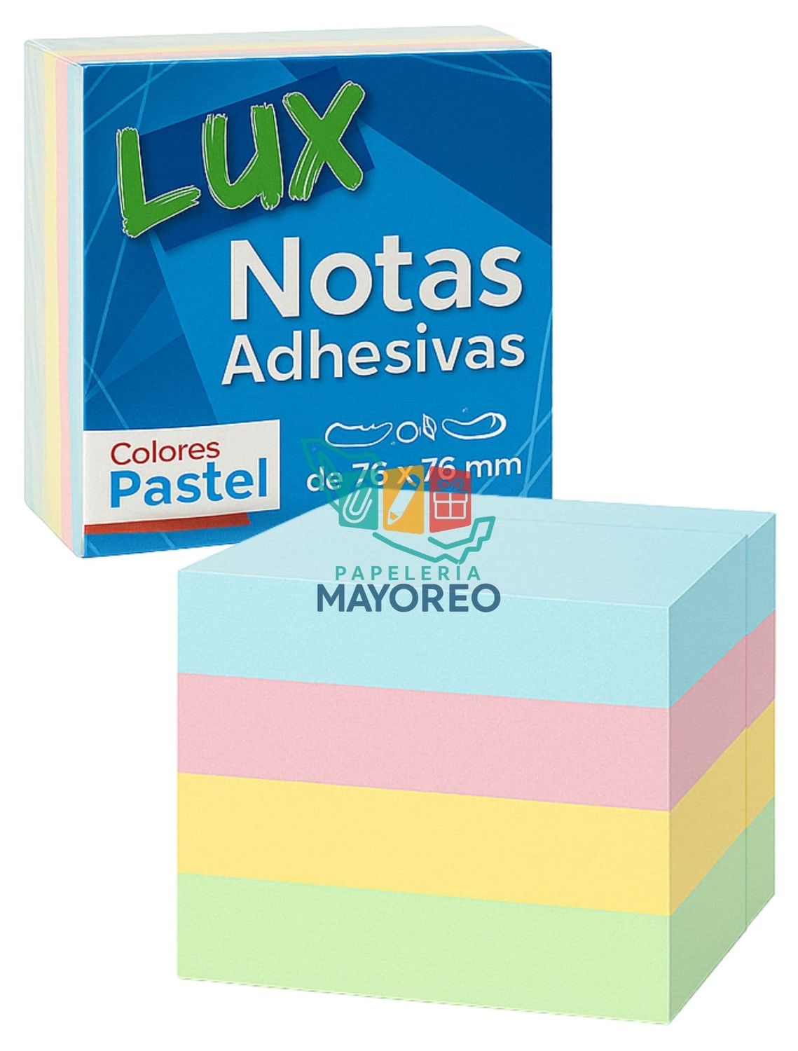 Notas adhesivas cuadro 3x3 7.6cm 400 hojas