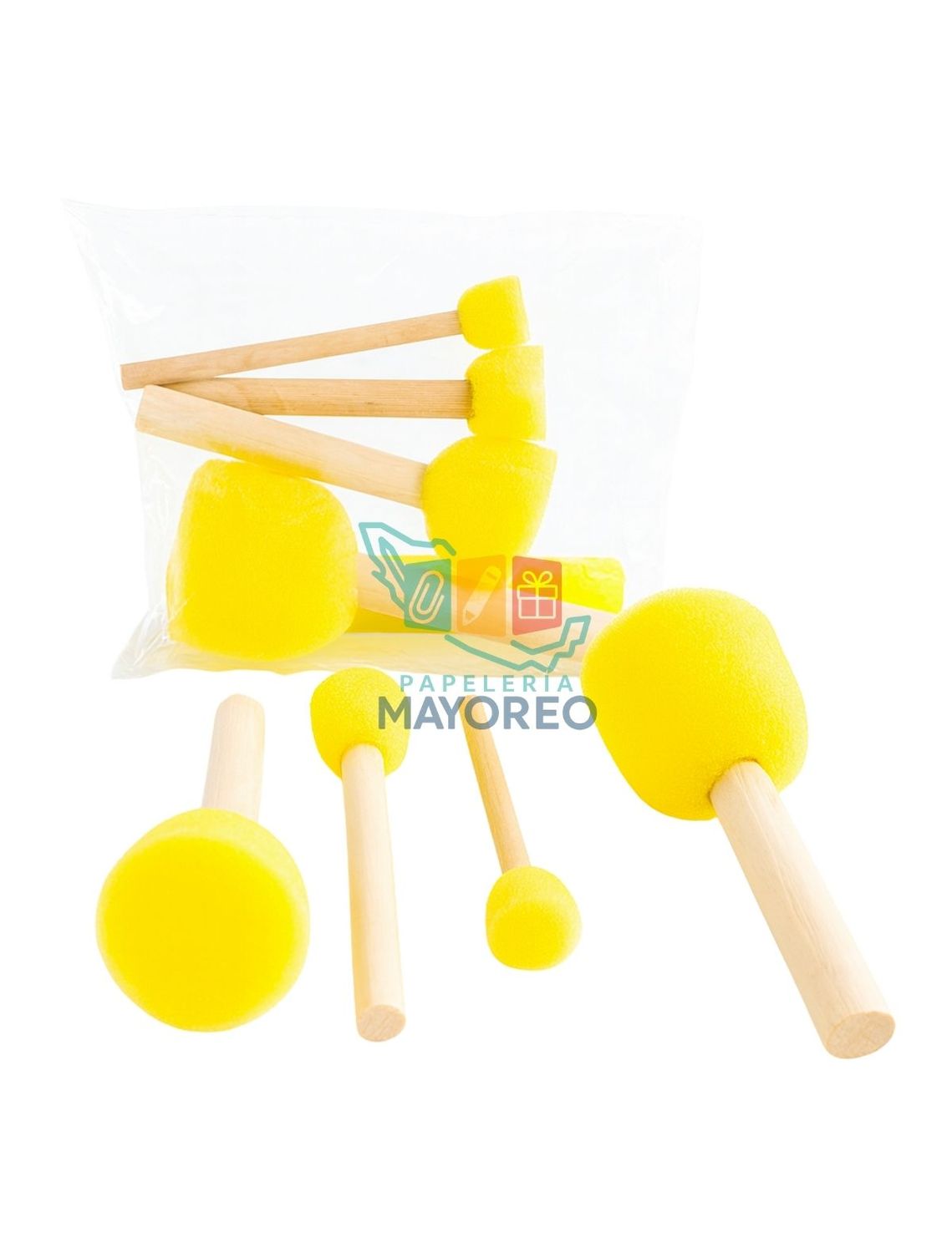 Pinceles de esponja con 4 piezas