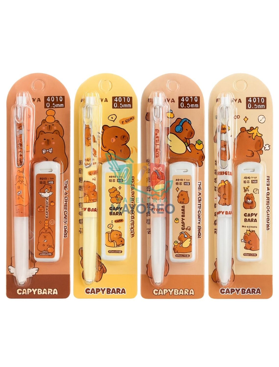 Portaminas 0.5mm con estuche de minas CAPIBARA