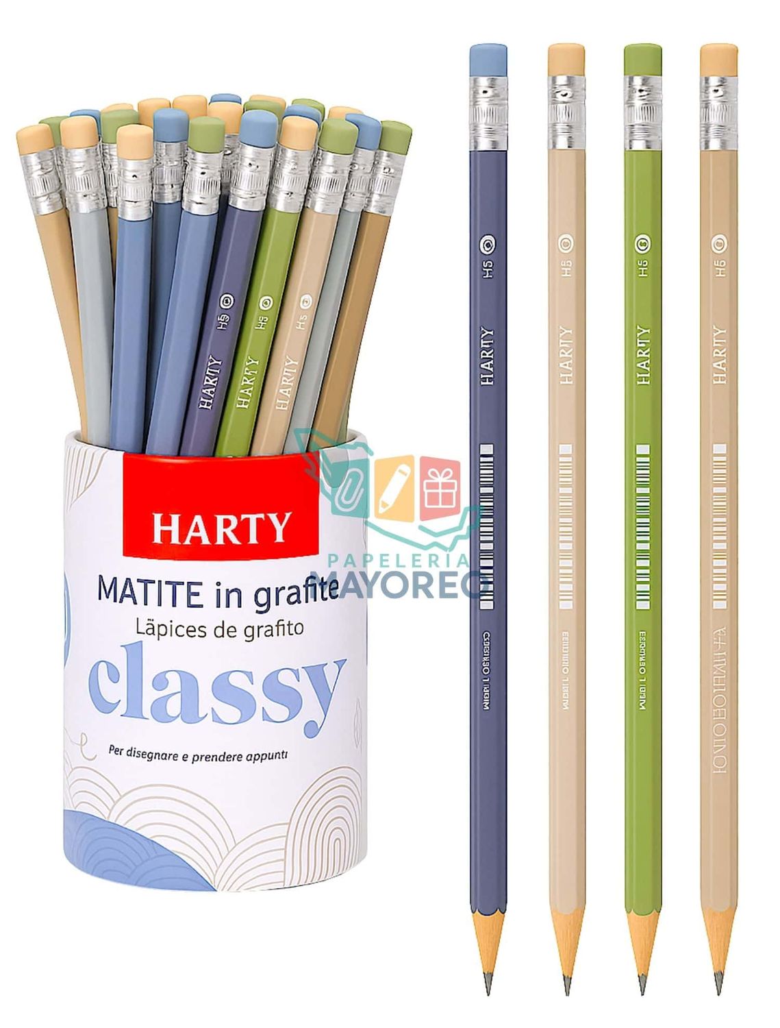 Lápices escolares HB Harty Classy c/72