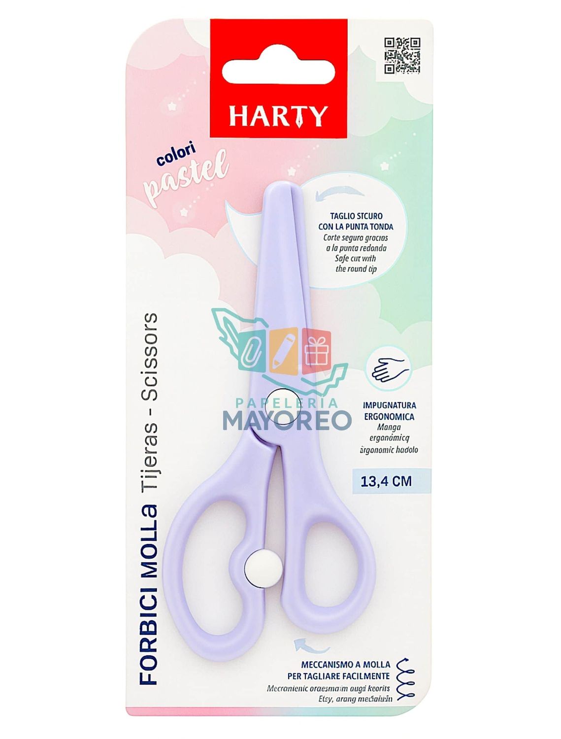 Tijeras Corte Seguro y Mango Ergonómico INFANTIL