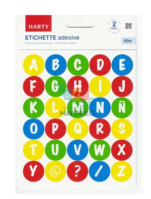 Etiqueta Adhesiva paq. con 2 Harty ABC Etiqueta Adhesiva paq. con 2 Harty ABC