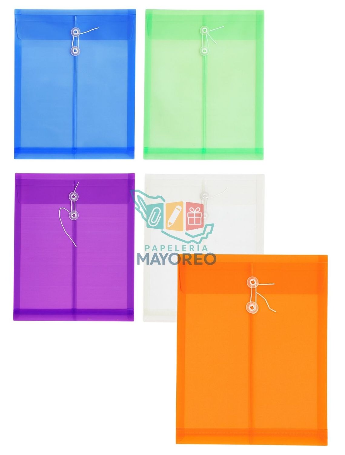 Sobre Vertical T. carta con 12 pzas surtidos