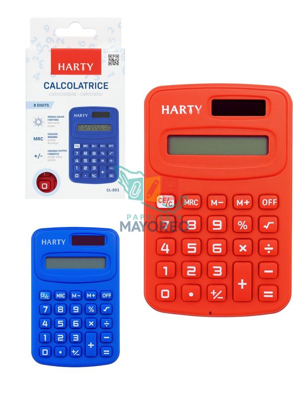 Calculadora de bolsillo de colores