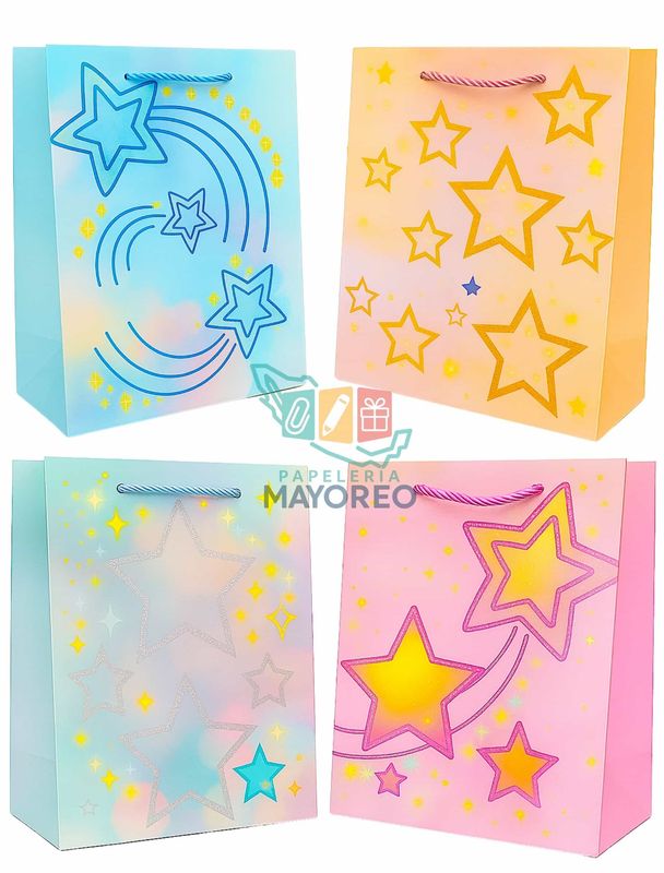 Bolsas de regalo c/9 med 23x18cm