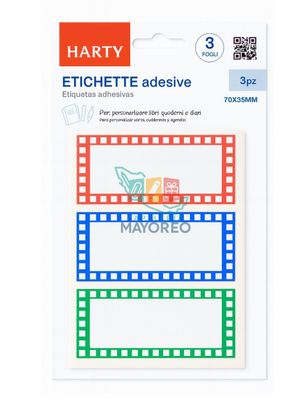 Etiqueta Adhesiva 70x35 cm paq. c/5 hojas