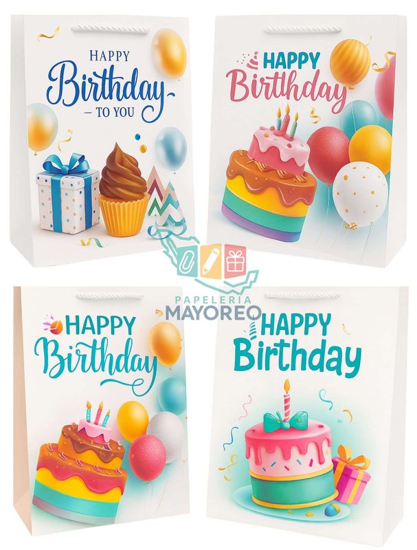 202822 Bolsas de regalo c/9 med 23x18cm