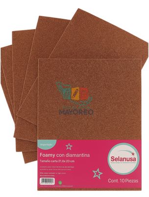 Foamy carta c/10 cafe diamantado #119 Foamy carta c/10 cafe diamantado #119