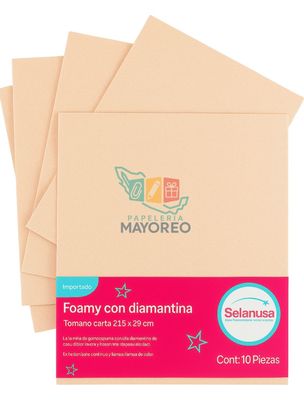 Foamy cartac/10 adiamantado carne #235