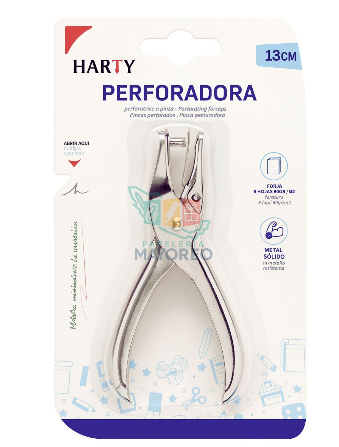 Perforadora de un orificio 13 cm HARTY
