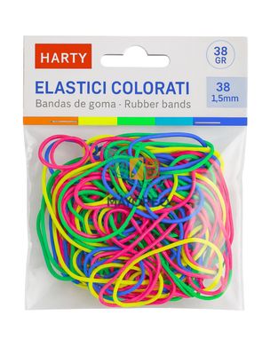 Liga de colores HARTY 38 x 1,5 mm 50gr