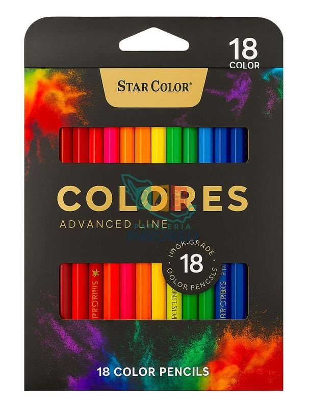 Lápices de Colores Star Color 18 Piezas