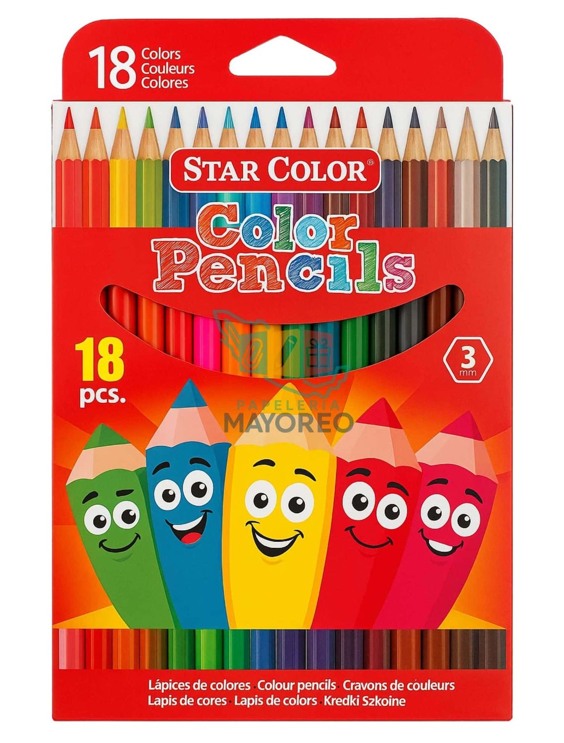 Lápices de Colores Star Color 18 Piezas