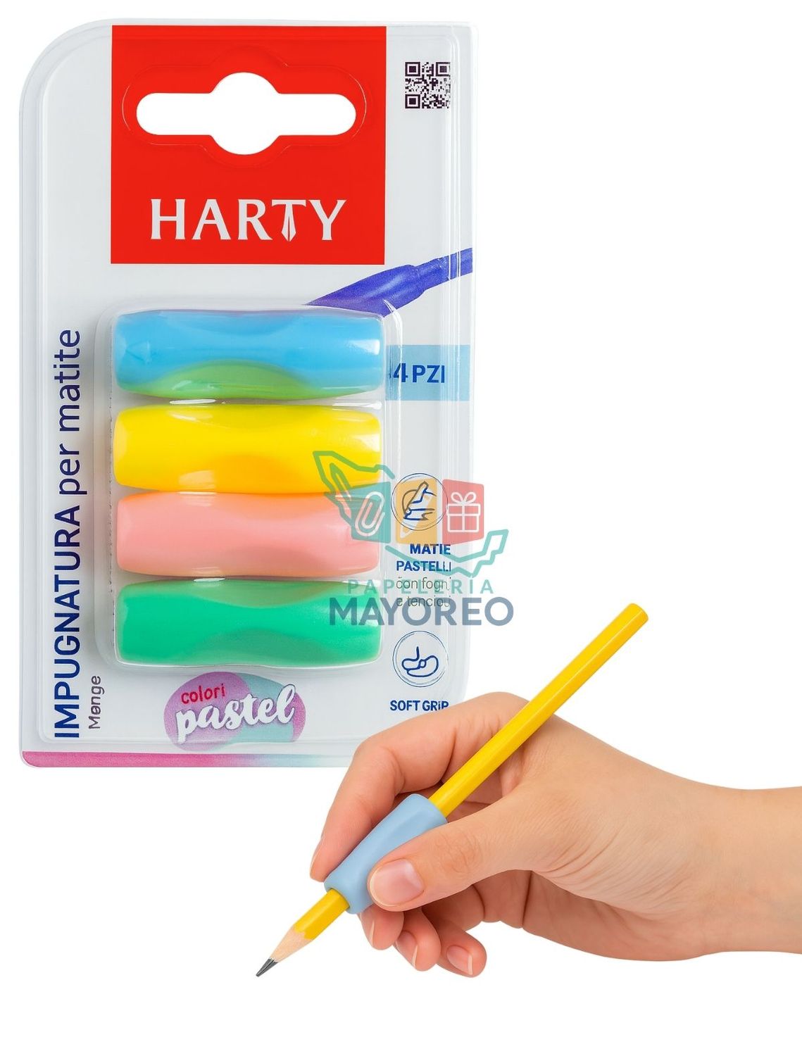 Mango para lapices 4 piezas surtidos HARTY