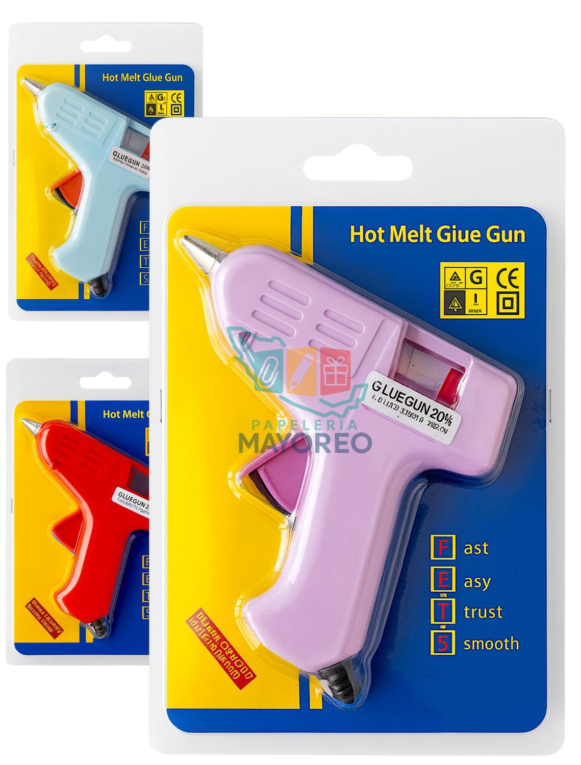 Pistola de Silicón Colores Surtidos