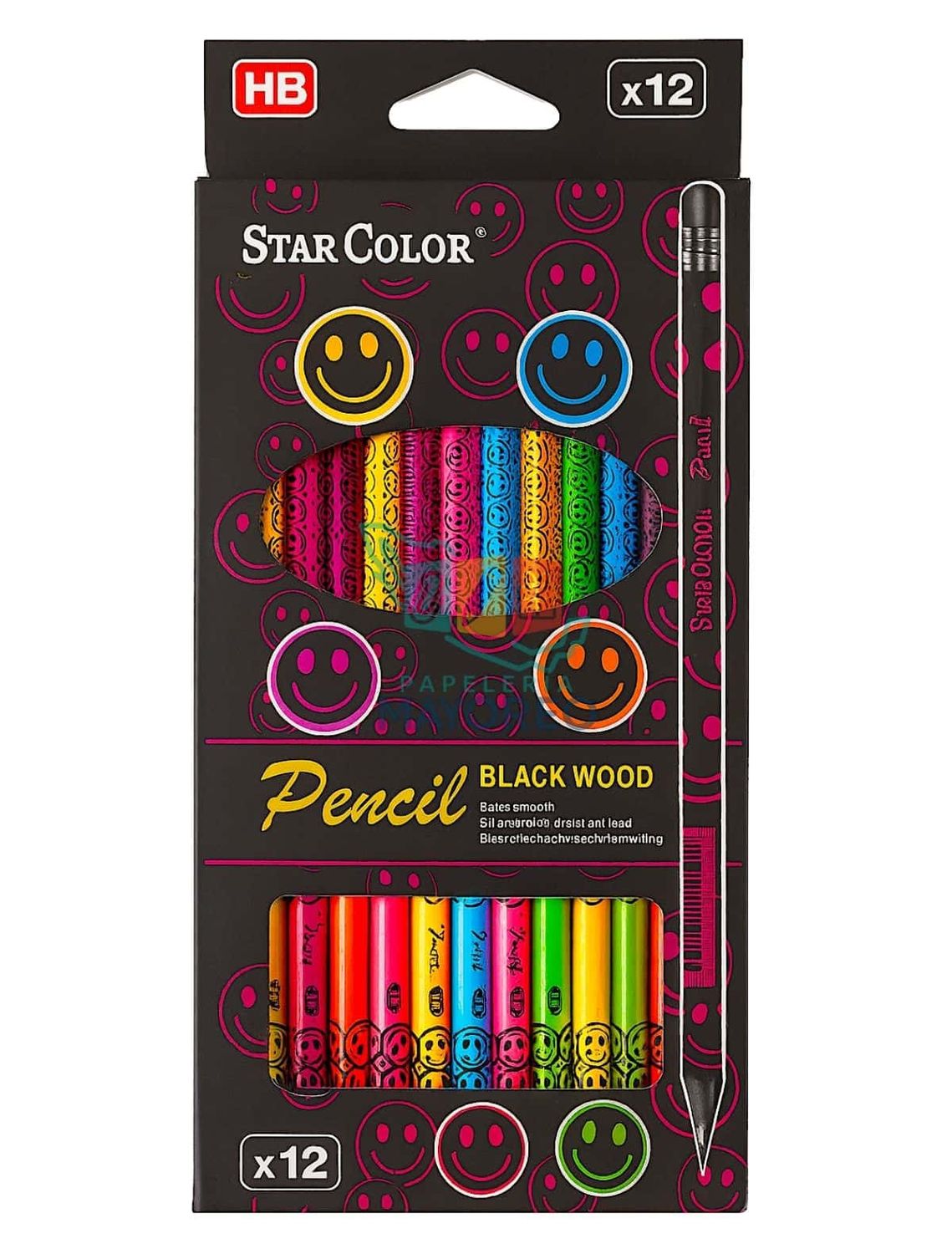 Lápices de Grafito Star Color– Caja con 12 Piezas HB