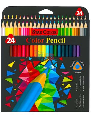 Lápices de Colores Star Color 24 Piezas