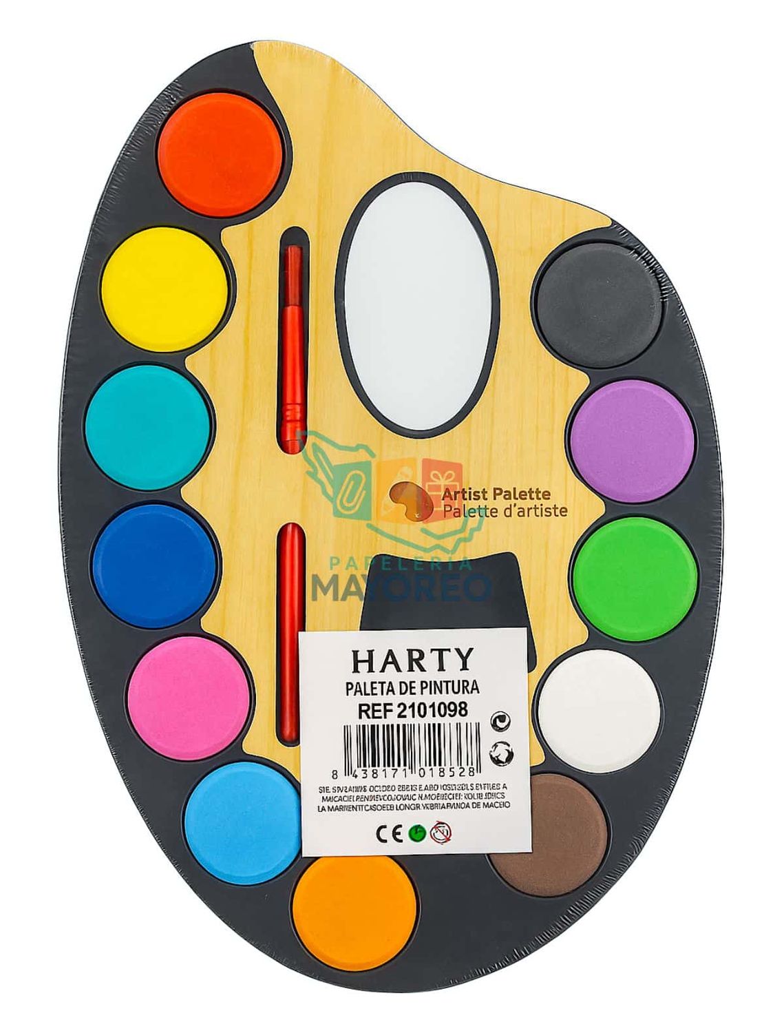 Acuarela Harty con 12 colores y pincel