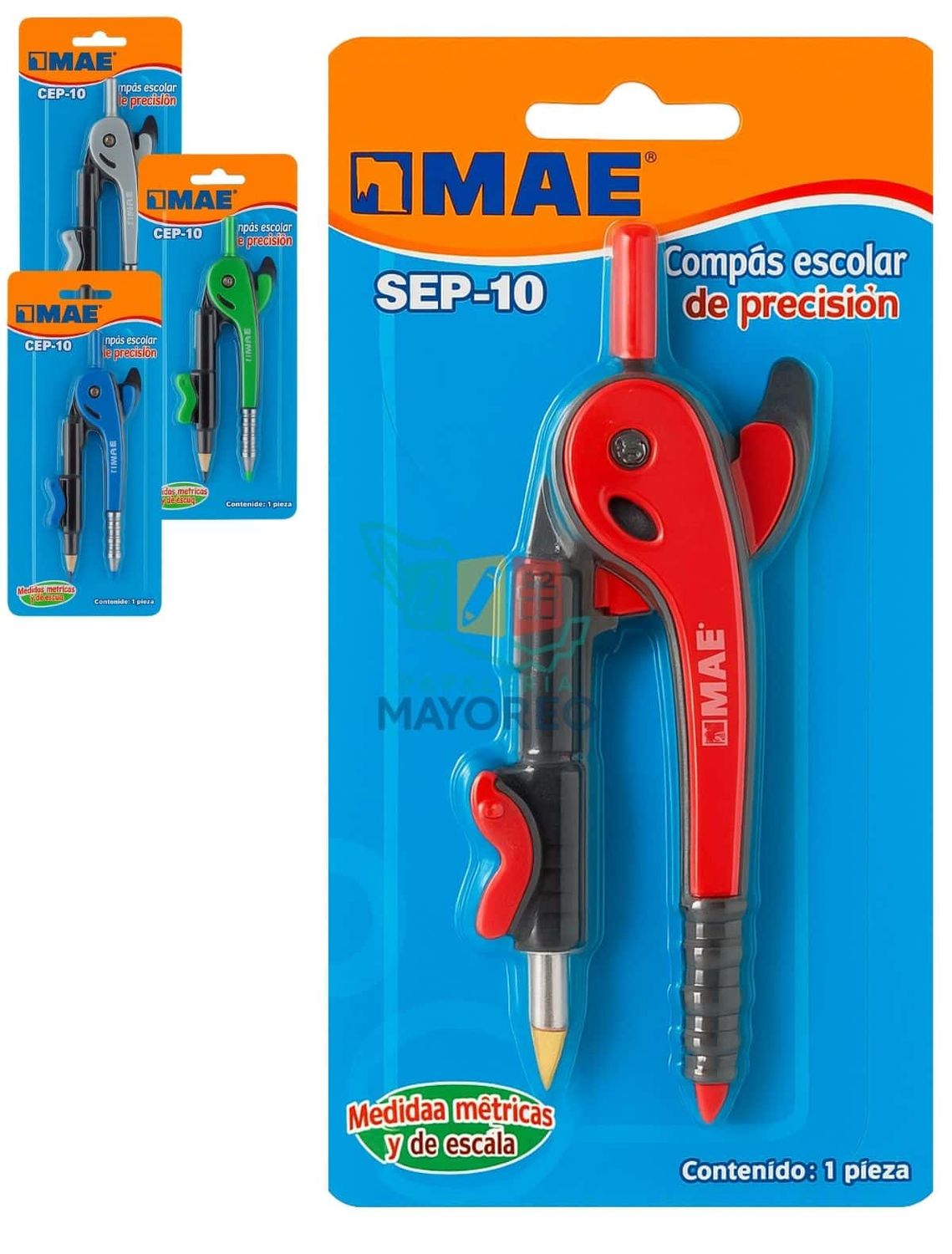 Compás Escolar de Precisión MAE CEP-10