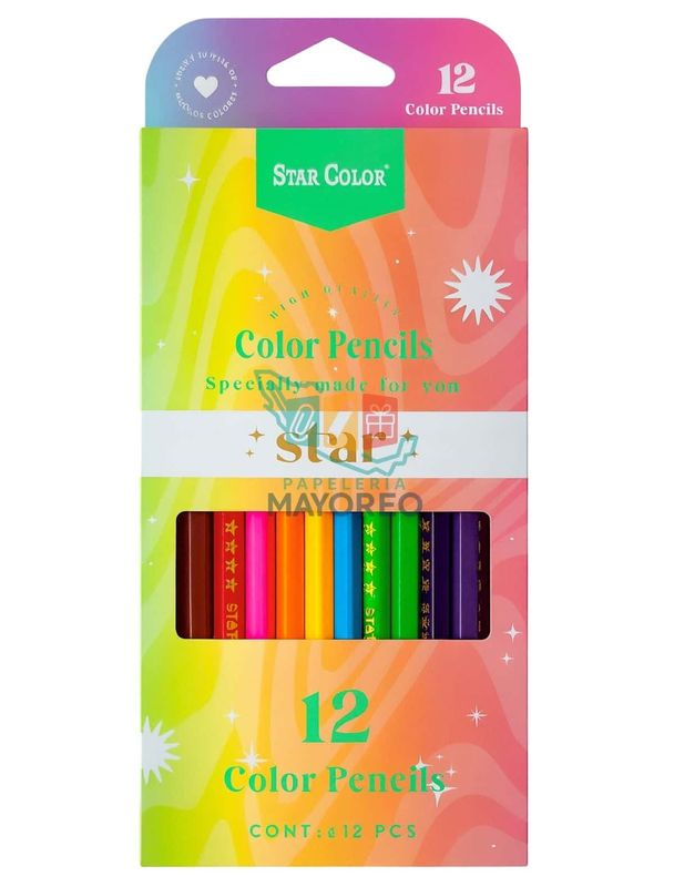 Lápices de Colores Star Color 12 Piezas